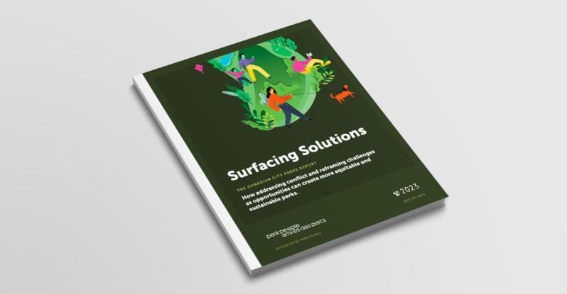 An overhead view of the report called Surfacing Solutions