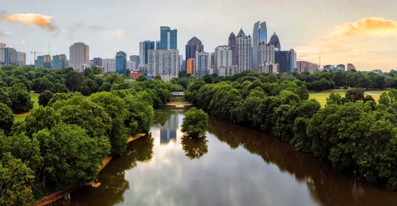 Panoramic shot of Midtown Atlanta