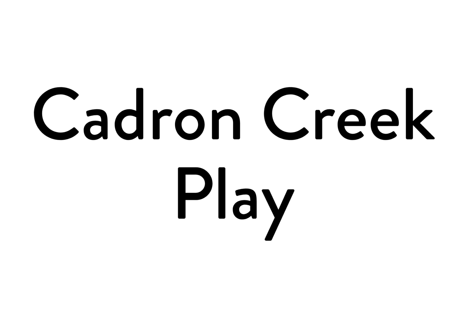 Cadron Creek Play